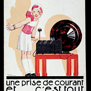 Advertising for the radio set Philips, v. 1930