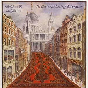 Advertisement for Treloar & Son carpets (colour litho)