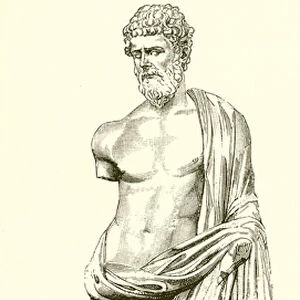 AElius Verus Caesar, as Bonus Eventus (engraving)