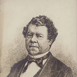 Alexander Dubuc, Russian composer and pianist (1812-1898) (engraving)