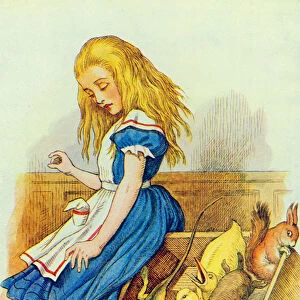 Alice Upsets the Jury-Box, illustration from Alice in Wonderland by Lewis Carroll