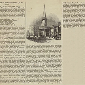 All Souls Church, Langham Place (engraving)