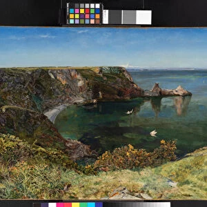 Ansteys Cove, Devon, 1854 (oil on canvas)