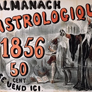 Astrological Almanac, 1856 (colour litho)