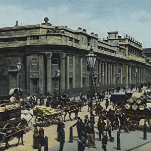The Bank of England (coloured photo)