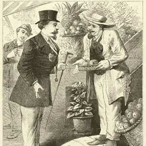 The Banker and the Peaches (engraving)