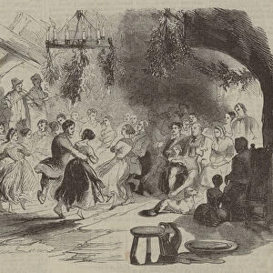 Barn dance (engraving)