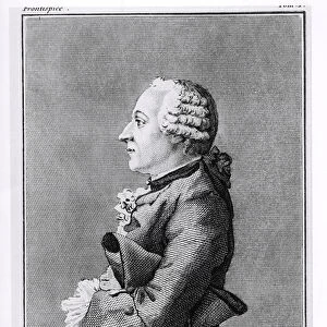 Baron Friedrich Melchior Grimm (1723-1807), engraved by Lecerf, 1769 (engraving)