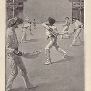The Basque sport of pelota being played at Olympia, London (litho)