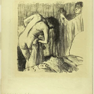 After the Bath III, 1891-1892 (lithograph in black on cream wove paper)