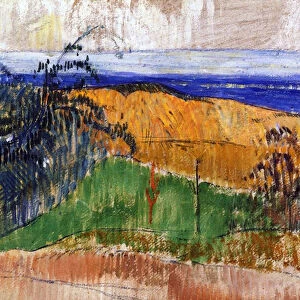 Beach at Bellangenay, 1889 (oil on canvas)