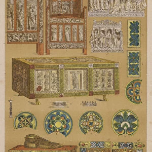 Bizantinos, Edad Media (colour litho)