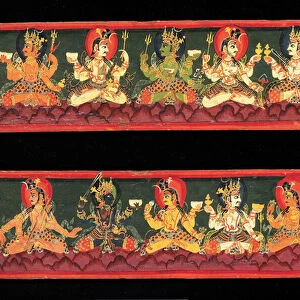Book covers from a Shaiva manuscript (opaque w / c on wood)