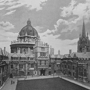 Brasenose College, with Radcliffe Library and St Marys (b / w photo)
