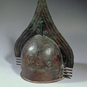 Bronze helmet, Villanovan period, 2nd half 8th century BC (bronze)