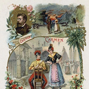 Carmen, by Georges Bizet (chromolitho)