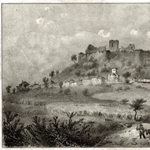 Castle of Preny. (engraving, ca. 1860)