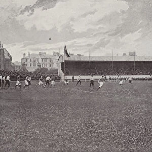 Cathkin Park Football Ground, Glasgow (b / w photo)