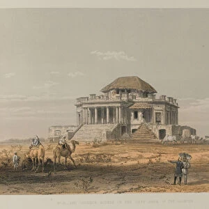 The Chukkur Kothee on the Left Bank of the Goomtee, 1858 circa (litho)