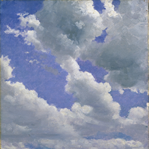 Clouds (oil on canvas)