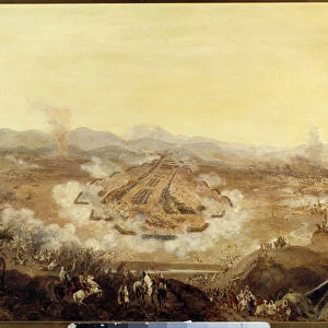 Conquete of Algeria: "The Battle of Isly on 16 / 08 / 1844 posing the Moroccans