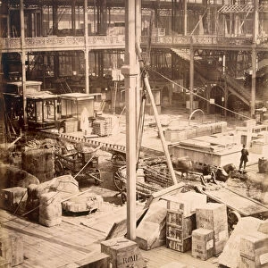 Construction, International Exhibition, 1862 (sepia photo)