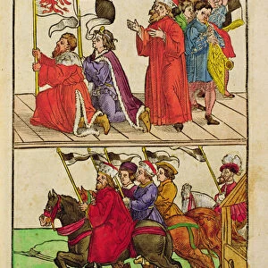 The Council of Constance, from Chronik des Konzils von Konstanz (pen