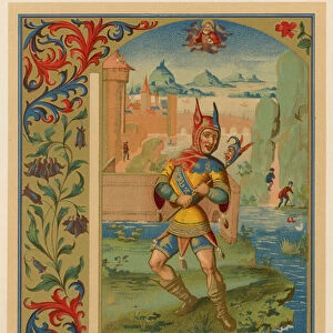 A Court-Fool, of 15th Century (chromolitho)