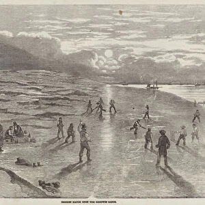 Cricket Match upon the Goodwin Sands (engraving)