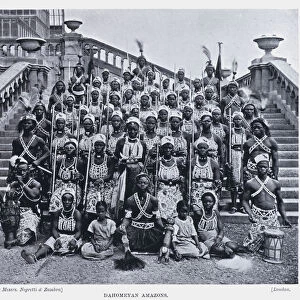 Dahomeyan Amazons (b / w photo)