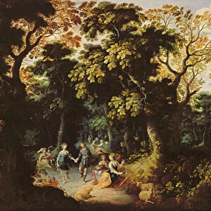 The Dance in the Forest (oil on canvas)