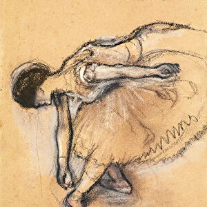 Dancer (charcoal and pastel)
