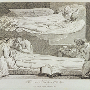 The Death of a Good Old Man, p. 11, illustration from The Grave, A Poem