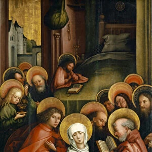 The Death of the Virgin, Painted Wing of the Afra-Altarpiece