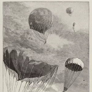The Descent from a Balloon at the Alexandra Palace (engraving)