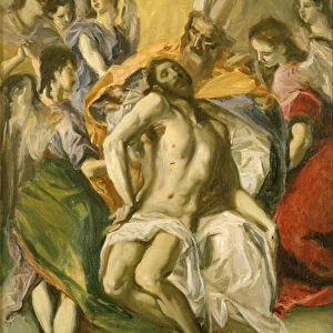 The Descent from the Cross, after El Greco (oil on canvas)