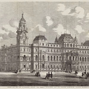 Design for the New Government Offices, the Foreign Department (Coe and Hofland, Architects) (engraving)