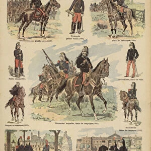 Dragoons of the French army (colour litho)