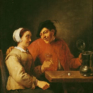 Drinkers (oil on canvas)