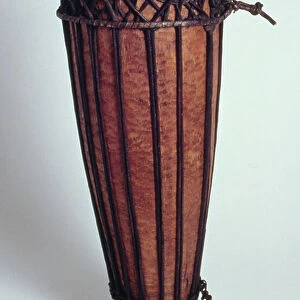 Drum (wood, double membrane and elephant-skin)