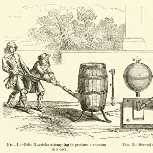 Early pneumatic experiments (engraving)