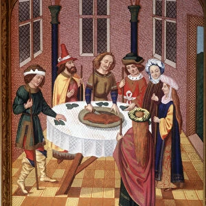 Easter of the Jews, 15th century manuscript