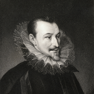 Edmund Spenser (c. 1552 / 3-99) from Gallery of Portraits, published in 1833