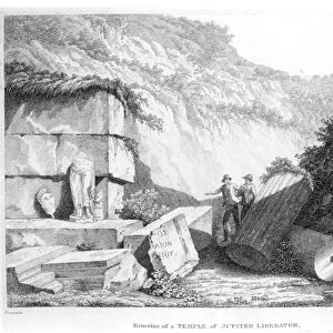 Edward Daniel Clarke (1769-1822) visits the remains of the Temple of Jupiter Liberator at