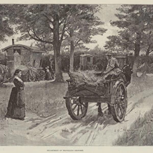 Encampment of Travelling Showmen (engraving)
