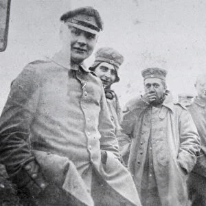 Some of Our Enemies, The Christmas Day Truce of 1914 (b / w photo)