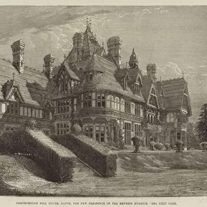 Farnborough Hill House, Hants, the New Residence of the Empress Eugenie (engraving)