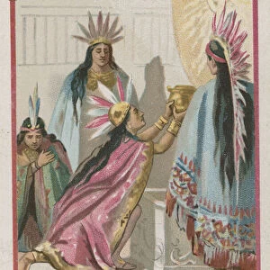 Festival of the summer solstice, ancient Peru (chromolitho)