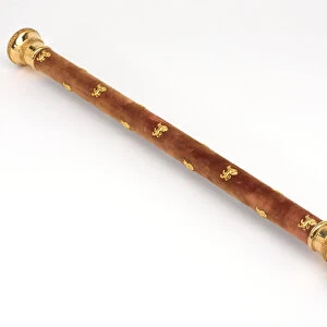 Field Marshals baton of Lord Clyde, Army Staff, 1862 (gold and velvet)