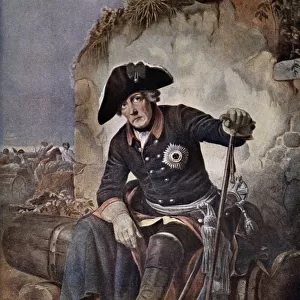 Frederick the Great, King of Prussia (colour litho)